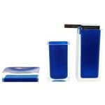 Gedy RA580-05 3 Pc. Blue Accessory Set Of Thermoplastic Resins